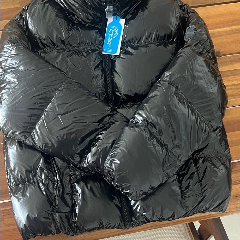 Noize Glossy Black Vegan Jacket